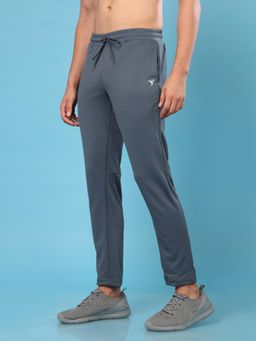 Technosport - ELASTO PLUS Men Solid Slim Fit Sports Trackpants - Grey