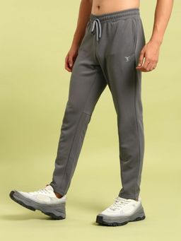 Technosport - ELASTO PLUS Men Solid Slim Fit Sports Trackpants - Grey