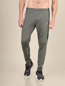 Technosport - TECHNO DRY Men Solid Slim Fit Sports Trackpants - Olive