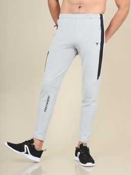 Technosport - TECHNO DRY Men Solid Slim Fit Sports Trackpants - Grey