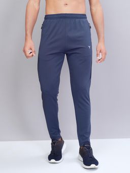 Technosport - TECHNO DRY Men Solid Slim Fit Sports Trackpants - Blue