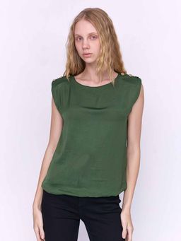 Cover Story - Grenelda Green Satin Top