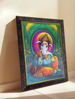 Art Street - Framed 5D Wall Art Print Lord Ganesh Ji Wall Painting