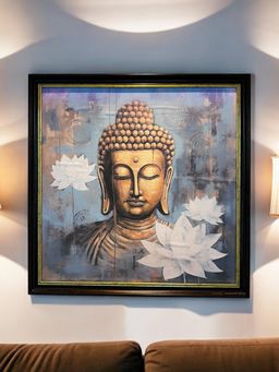 Art Street - Framed Wall Art Print Lord Gautam Buddha Poster