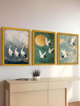 Art Street - Wall Art Print, Crane Bird Art Print Artwork For Living Room, Home, Bedroom,