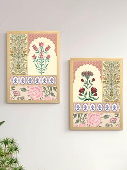 Art Street - Traditional Indian Motif Art Prints With Frame For Home And Office Wall Decor