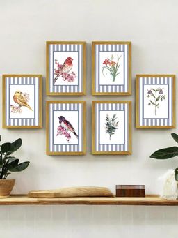 Art Street - Sparrow Birds Nature Framed Wall Art Print For Living Home ,Office
