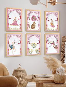 Art Street - Indian Motif Mughal Pichwai Art Painting For Living Room, Wall Art