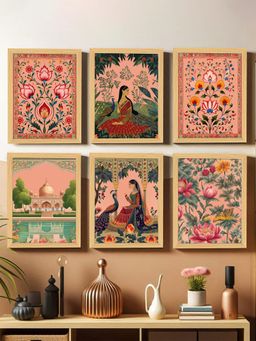 Art Street - Woman Painting Boho Native Wall Art Print For Home Living Room