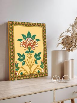 Art Street - Indian Folk Wall Floral Pattern Art Prints For Home Decor, Wall Decoration