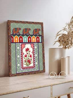 Art Street - Indian Mughal Wall Art Canvas Painting For Home Decor, Wall Decoration