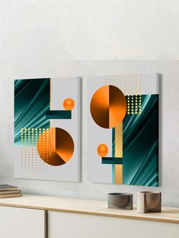 Art Street - Abstract Artwork Stretched Canvas-Painting For Living Room, Wall Art