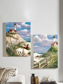 Art Street - Landscape Stretched Canvas-Painting For Living Room, Wall Art, Home Decor