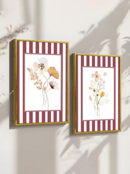 Art Street - Botanical Illustration Floral Canvas Painting For living Room Wall Art