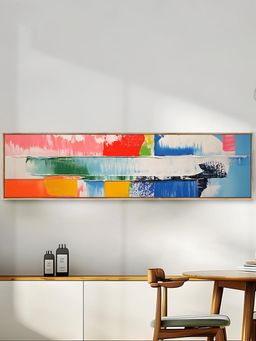 Art Street - Creative Abstract Colors Canvas Canvas Painting For Living Room, Wall Art