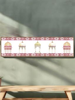 Art Street - Indian Mughal Temple Motif Canvas Painting For Living Room, Wall Art