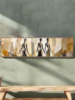 Art Street - Minimalist African Woman Canvas Painting For Living Room, Wall Art