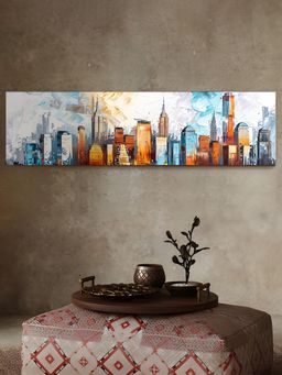 Art Street - Abstract City Views Canvas Painting For Living Room, Wall Art
