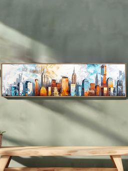 Art Street - Abstract City Views Canvas Painting For Living Room, Wall Art, Home Decor