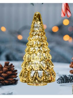 Homesake - Mercury Glass Christmas Tree Table Lamp Light Home Decor Fairy