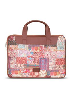 Zouk - Unisex Multi-Color Printed Jute Laptop Sleeve
