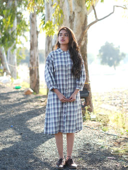JITI - Checkered Shirt Dress