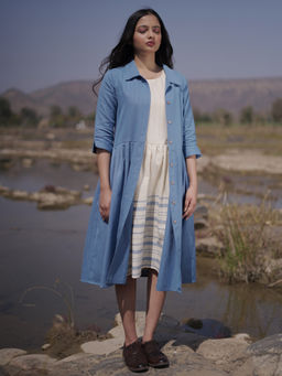 JITI - Lakeside Solid Dress with Overlay (Set of 2)