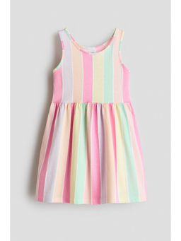 H&M - Girls Multi-Color Patterned Cotton Dress