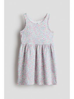 H&M - Girls Multi-Color Patterned Cotton Dress