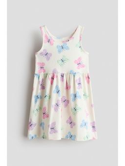 H&M - Girls Multi-Color Patterned Cotton Dress
