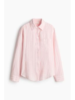 H&M - Women Multi-Color Linen-Blend Shirt