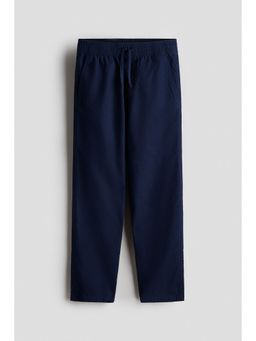 H&M - Boys Blue Linen-Blend Trousers