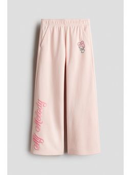 H&M - Girls Pink Print-Motif Sweatpant