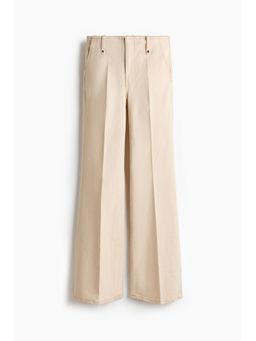 H&M - Women Beige Bootcut High Waist Jeans