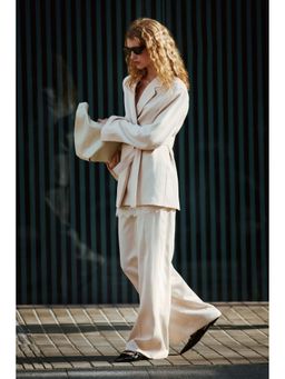 H&M - Women Beige Wrap Blazer