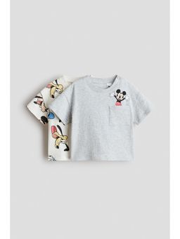 H&M - Boys Multi-Color 2-Pack Printed T-Shirts