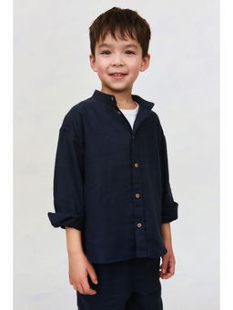 H&M - Boys Blue Linen Shirt