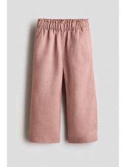 H&M - Girls Pink Linen Trousers