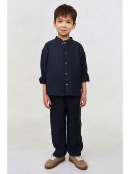 H&M - Boys Blue Linen Trousers