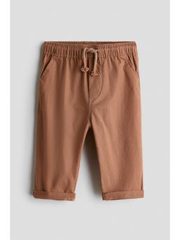 H&M - Boys Brown Linen-Blend Trousers