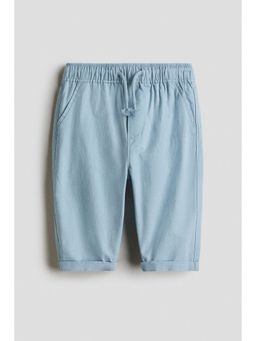 H&M - Boys Blue Linen-Blend Trousers