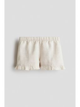H&M - Girls Beige Linen Shorts