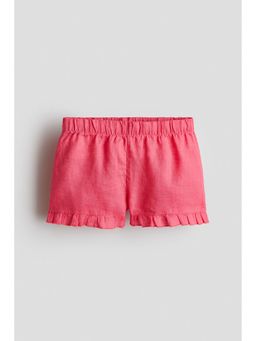 H&M - Girls Pink Linen Shorts