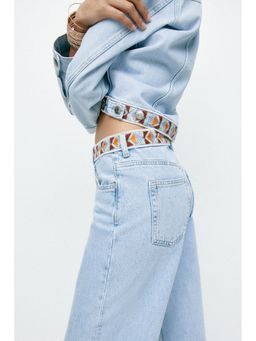 H&M - Women Blue Wide Ultra High Jeans