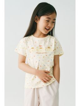 H&M - Girls Multi-Color Printed T-Shirt