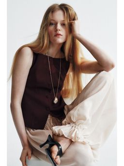 H&M - Women Purple Tailored Waistcoat