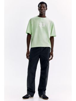 H&M - Men Black Regular Fit Cargo Trousers