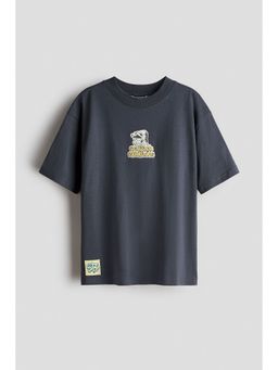 H&M - Boys Grey Printed T-Shirt