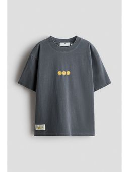 H&M - Boys Grey Printed T-Shirt