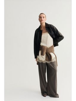 H&M - Women White Lace-Trimmed Slip Dress